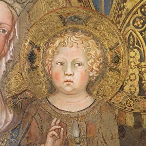 Maesta: Christ Child, 1315 (fresco) (detail of 51591)