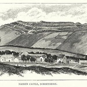 Maiden Castle, Dorsetshire (engraving)