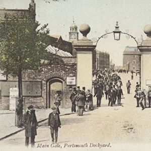 Main Gate, Portsmouth Dockyard (colour photo)