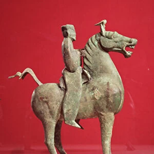 Man on horseback, from Wu-wei, Kansu, Eastern Han Dynasty (bronze)