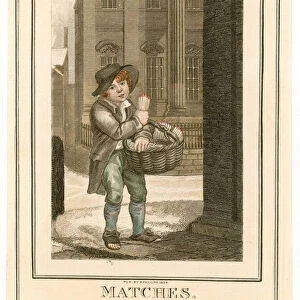 Mansion House. Matches (coloured engraving)