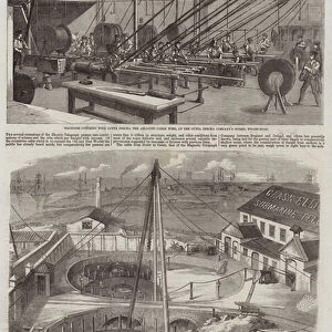 Manufacture of the Atlantic Telegraph Cable (engraving)
