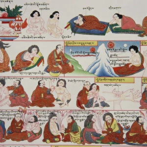 Manuscript on Tibetan medicine (detail of 389729)