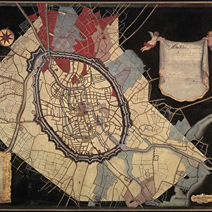 Map of Bruges and the Feudal Grounds (oil on canvas)
