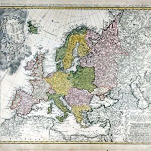 Map of Europe in 1743