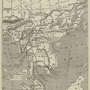 Map of the Proposed Route to China from British Burmah (engraving)