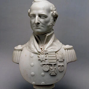 Marble portrait bust of Major General Sir Charles Philip Belson, KCB, 1830 circa (marble)