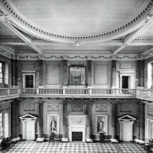 The Marble Saloon, Wentworth Woodhouse, South Yorkshire, from The English Country House (b/w photo)