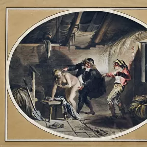 The mare of Compere Pierre. (engraving and watercolour, 1800)