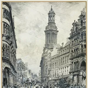 Market Street from St. Mary's Gate, 1893-94 (w/c gouache on paper)