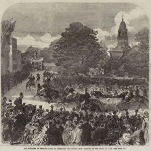 The Marriage of Princess Mary of Cambridge and Prince Teck, Arrival of the Queen at Kew (engraving)