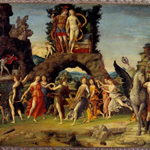 Mars and Venus or The Parnassus. Painting depicting Mars and Venus on the Rock