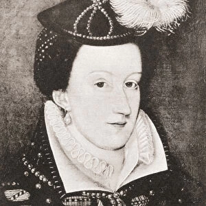 Mary, Queen of Scots (litho)