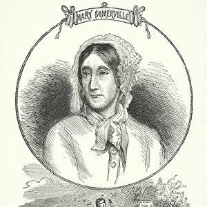 Mary Somerville, Scottish scientist and writer (engraving)