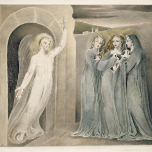 The Three Marys at the Sepulchre, c. 1800 (pen & ink with wash and w / c on paper)