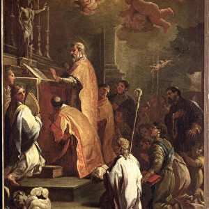 The Mass of St. Gregory (oil on canvas)