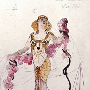Mata Hari costume designed by Giuseppe Palanti (1881-1946) in 1912 for the ball "Bacchus (Bacco) and Gambrinus". Teatrale Scala Museum in Milan
