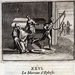 The Matron of Ephese. Fables by Jean de La Fontaine (1621-95)