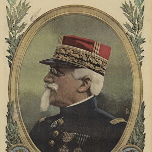 Maurice Balfourier, French general and commander of 20th Corps, World War I, 1916 (colour litho)
