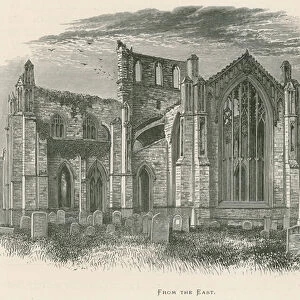Melrose Abbey, From the East (engraving)