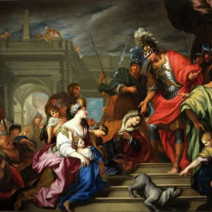 Mercy of Alexander, 17th century (oil on canvas)