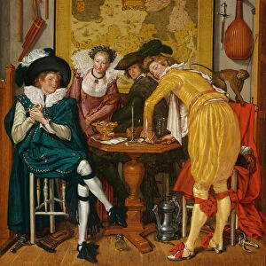 Merry company - Buytewech, Willem Pietersz. (1591 / 92-1624) - 1620 - Oil on canvas - 72, 6x65, 4 - Szepmuveszeti Muzeum, Budapest