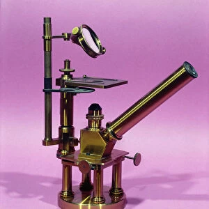 Microscope belonging to Louis Pasteur (1811-95) (metal)