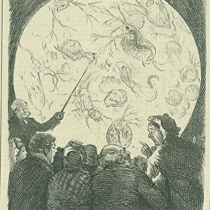 Microscopy for the Millions : 1878 (engraving)