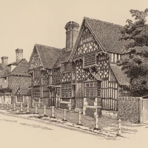 Middle House, Mayfield, Sussex (colour litho)