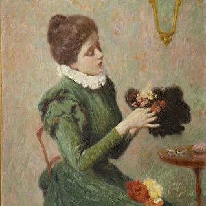The Milliner (la modiste) par Zandomeneghi, Federico (1841-1917)