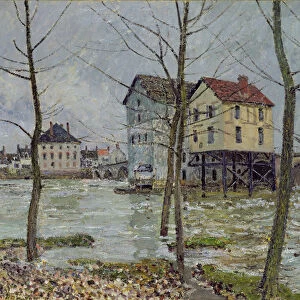 The Mills at Moret-sur-Loing, Winter, 1890