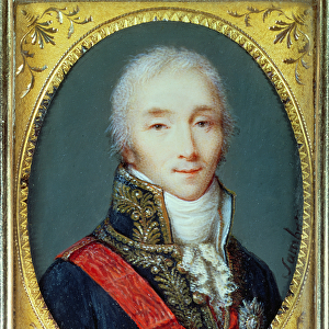 Miniature of Joseph Fouche (1759-1820) Duke of Otranto (oil on canvas)