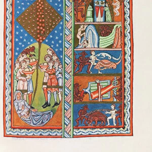 Miniature from Liber Scivias by Hildegard of Bingen, c. 1175 (facsimile)