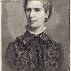 Miss Shaw-Lefevre, Principal of Somerville Hall, Cambridge (engraving)