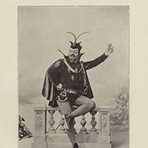 Monsieur Edouard de Reszke as Mephistopheles in "Faust"(b / w photo)