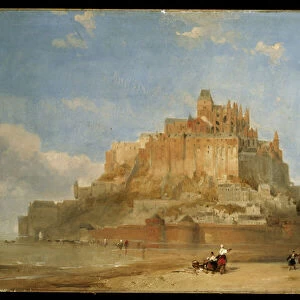 Mont St. Michel from the Sands, 1848 (oil on panel)