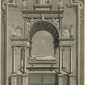 The monument of Mary Queen of Scots (engraving)