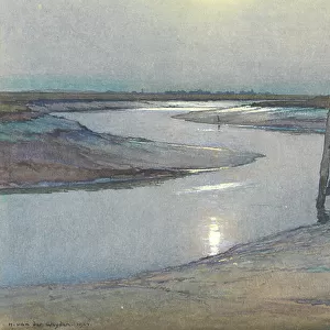 Moonlight - Rye, 1924 (w/c on paper)