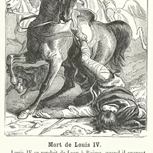 Mort de Louis IV (engraving)