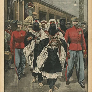 Moussa Ag Amastane arriving in Paris, illustration from Le Petit Journal