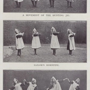 A Movement of the Hunting Jig, Sailors Hornpipe, A Court Dance (b / w photo)