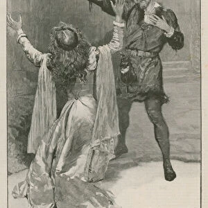 Mr and Mrs Beerbohm Tree in Hamlet at the Haymarket Theatre (engraving)