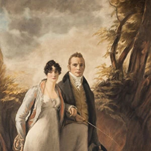 Mr and Mrs Campbell of Kailzie (mezzotint)