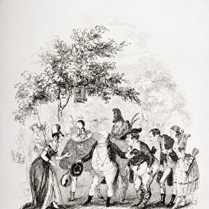Mrs. Leo Hunters Fancy-dress dejeune, illustration from The Pickwick Papers