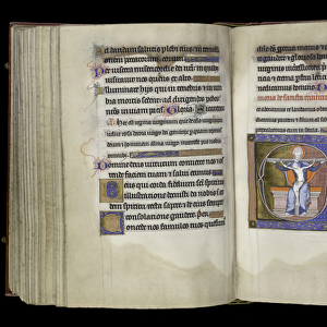 MS 300 f. 197v-198r, Suffrage to the Trinity, from the Psalter