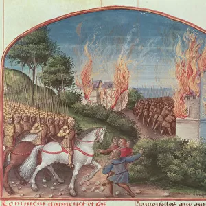 Ms Fr 91 Fol. 87 Page from The Story of Merlin by Robert de Boron, c
