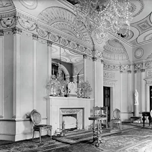 The Music Room at Home House, 20 Portman Square, London, from The Country Houses of Robert Adam, by Eileen Harris, published 2007 (b/w photo)