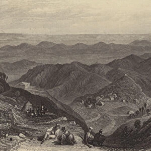Mussoorie and the Doon, from Landour (engraving)
