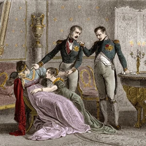 Napoleon announces to Josephine the scheduled day for signing the divorce papers