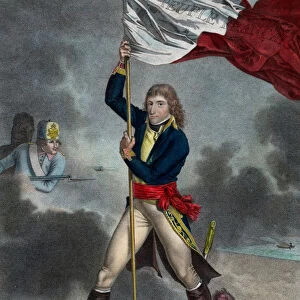 Napoleon Bonaparte during the Battle of the Bridge of Arcole (Arcola)